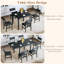 Ensemble de table de salle à manger pliable 7 pièces-979437210-979437212-998120866