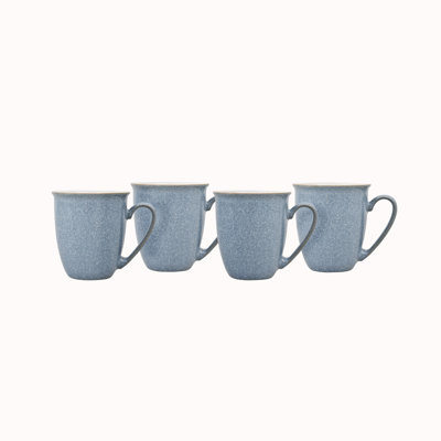 Elements Blue Set of 4 Coffee Beaker/Mugs
