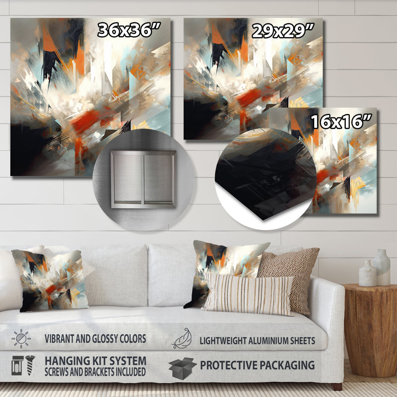 Abstract Mixed Colours IV, 36" H x 36" W x 1" D