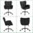 Poche Faux Leather Desk Chair with Padded Armrests-2064336529