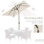 Parasol de marché inclinable avec manivelle 116,1 po Shaneaka-657079328