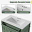 Meuble-lavabo sur pied l 30 po avec lavabo en céramique et tablette réglable-1837151659-1837151572
