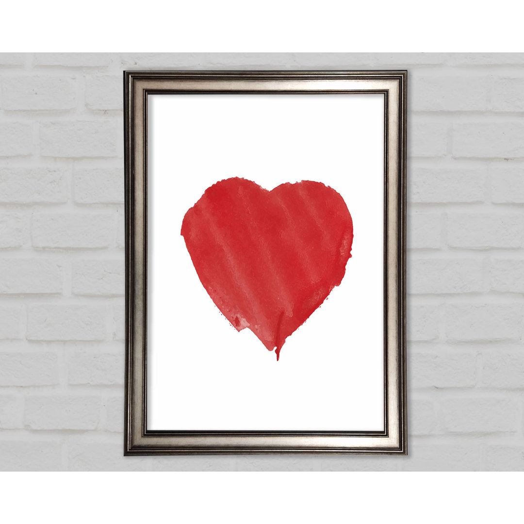 Gerahmtes Leinwandbild Heart Framed