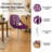 Stackable Dining Side Chairs with Floral Cutout Back and Stainless Steel Legs – Modern Kitchen, Restaurant, or Banquet Seating-547082478