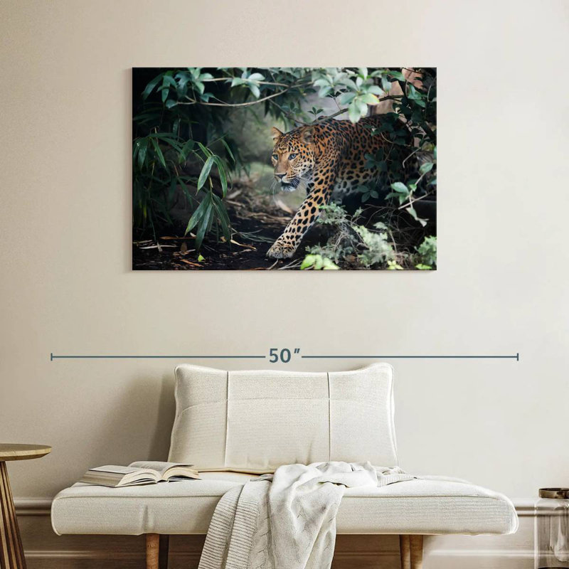 Brampt Sly Leopard, 26" H x 39" W