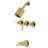 Kingston Brass Centurion Triple-Handle Tub and Shower Faucet-38529178