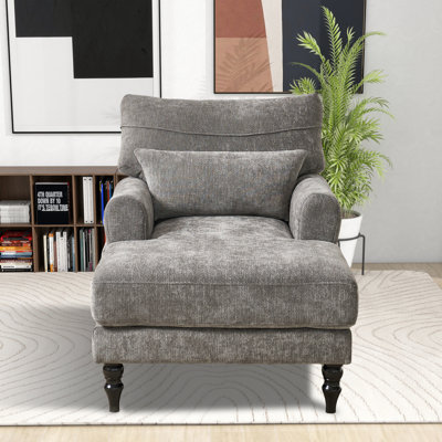 51.55" L Upholstered Chaise Lounge