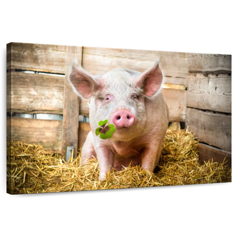 Brampt Lucky Pig, 26" H x 39" W