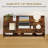 Wall-Mounted Computer Desk Home Office Floating Study Table with Spacious Tabletop Rustic Brown-782770238