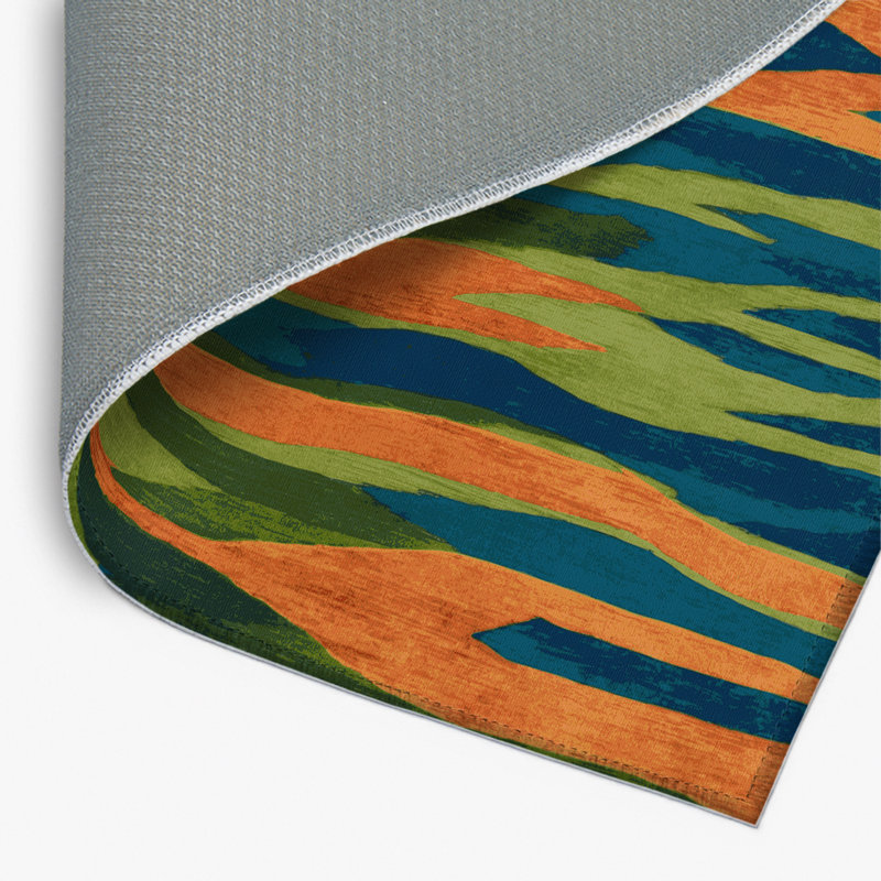 Cascading Wilderness Indoor And Outdoor Area Rug, Rectangle 4' x 6'