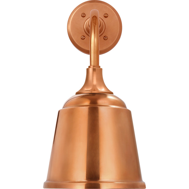 Thomas O'Brien 1 - Light Outdoor Barn Light, Soft Copper, Soft Copper, 16.5" H x 14.5" W x 8" D