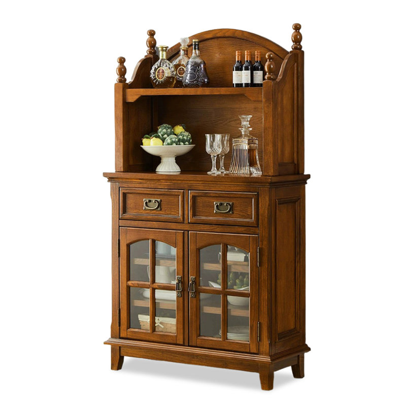 Buffet en cerisier foncé, 62.01"H×34.45"L×13.78"W, Deep-cherry