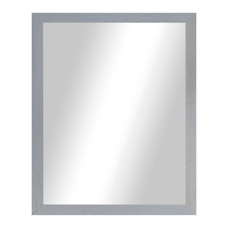 Miroir en bois franc Ebark Designs Ebark - chêne rouge 2 po, 31 po x 30 po, Gris