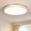 Luminaire de plafond moderne en bois, plafonnier encastré rond à DEL, plafonnier minimaliste pour cuisine, chambre à coucher, salle de lavage, vestibule, entrée, couloir et 11,81 po