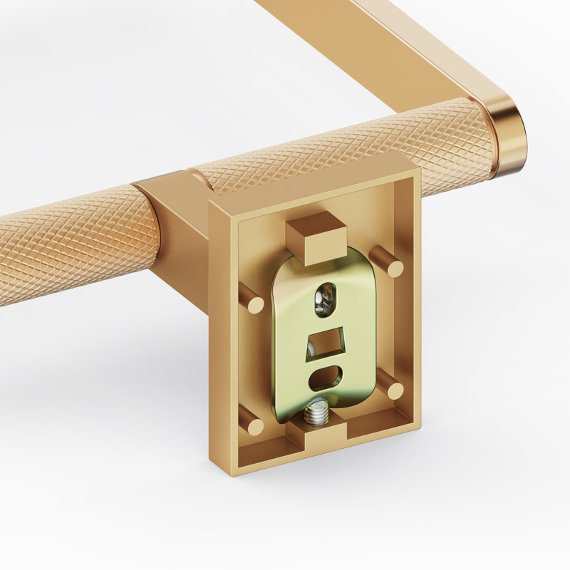 3 - Piece Bathroom Hardware Set, Gold