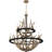 9 - Light Steel Dimmable Tiered Chandelier