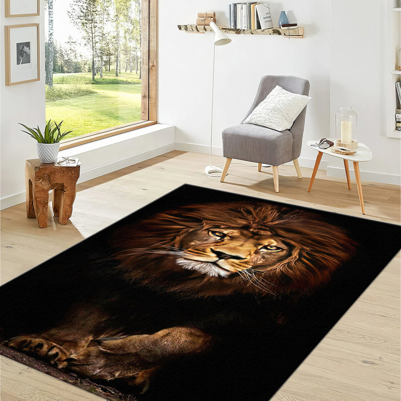 Floral Symphony Non Woven Soft Type Printed Rug Offering a Delicate Blend of Elegance and Comfort for your Living Room or Bedroom Décor