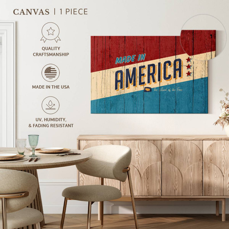 Lelar Made In America Typography, 30" H x 45" W