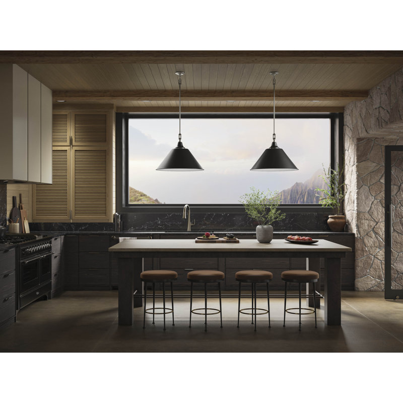 Varla 24 In. Pendant, 72.44" H x 24" W x 12.38" D, Brushed Nickel