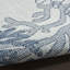Tapis bleu / gris en polypropylène tissé à la machine Rectangle Alna-1436072898