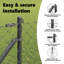 Vidaxl Chain Link Fence With Posts Steel-116797808-116797814