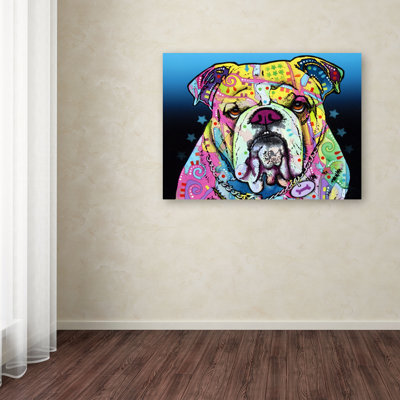 « the bulldog »-reproduction sur toile tendue