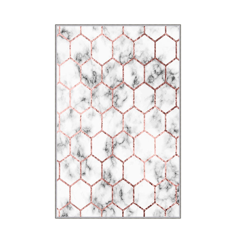 Non-Slip Hall Carpet, 3.3 x 9.8 ft, 100% Polyester, 0.4 in Pile Height, Antibacterial & Machine Washable | 3D Digital Print, Durable Woven Design, Perfect for Home & Office, Easy Care & Maintenance