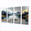 «Blue and Gold Loch Ness Mist Écosse» - ensemble d'art mural sur toile Écosse-1251326065