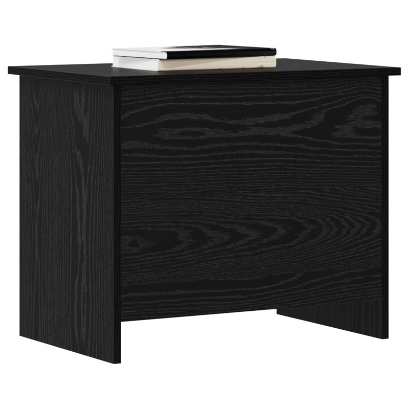 Engineered Wood Rectangle Accent Chest, 50cm H x 60cm W x 40cm D, Black Oak