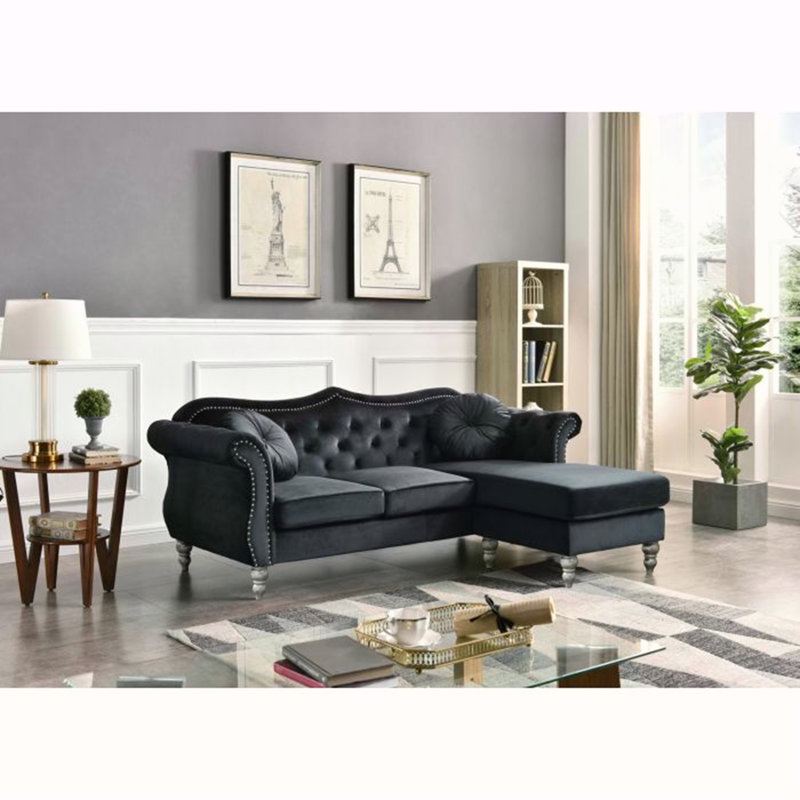 Canapé Glory Furniture Hollywood G0663B-SC, noir, Noir