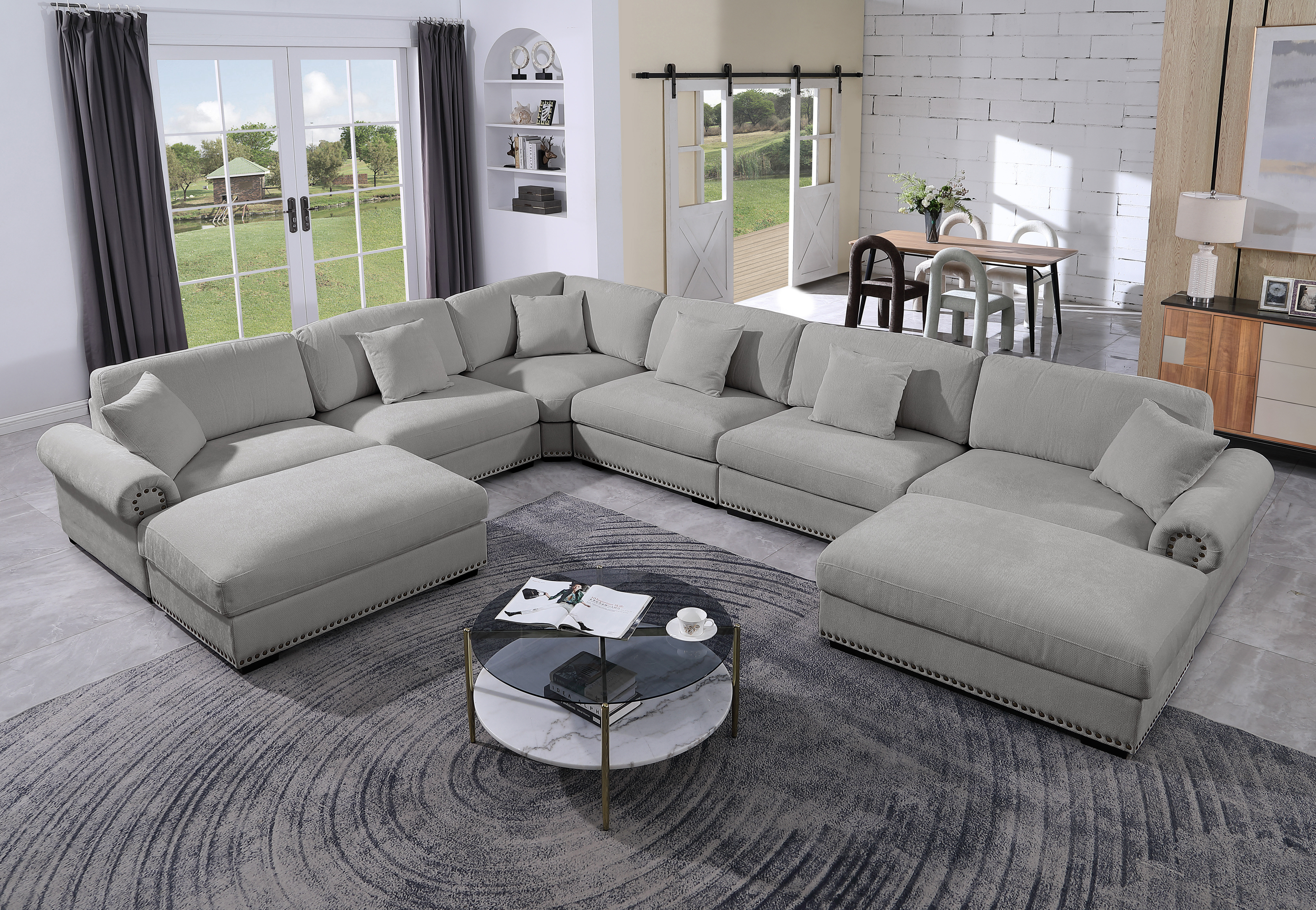 Latitude Run® Oversized Corner Sectional Sofa With Reversible