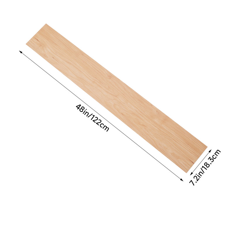 18.3cm W x 122cm L x 0.4cm Laminate Flooring