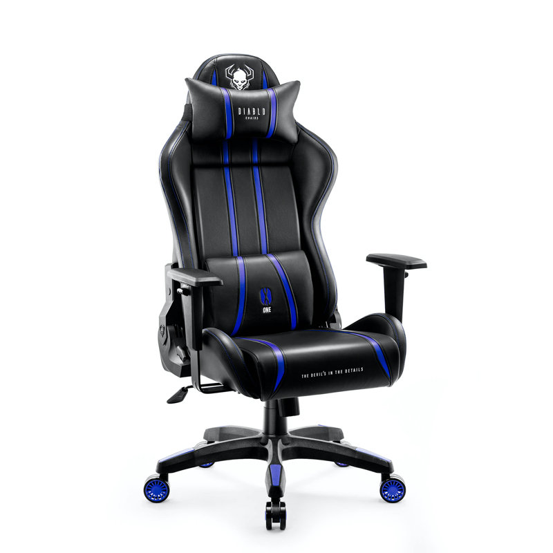 Executive Chair, Black, Black/Blue