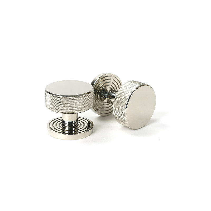 Brompton Interior Mortise Knobset, Polished Nickel