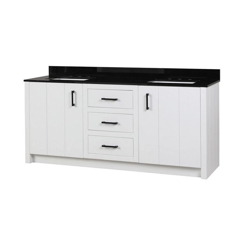 Ensemble de meuble-lavabo double 72 "