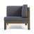 Dark Gray Cushion/Gray Frame