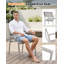 Ensemble de salle à manger d'extérieur 9 pièces, ensemble extensible pour 8 personnes, mobilier de jardin en aluminium antirouille avec table extensible et chaises empilables pour terrasse, jardin ou pelouse.-441347972