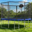 SENCHO GINSYTALIOR Round Backyard Trampoline with Safety Enclosure-802247326