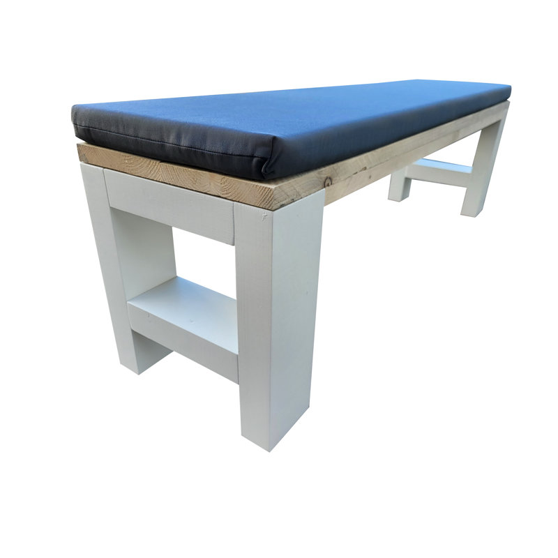 Planada Solid Wood Outdoor Bench, 40cm H x 120cm W x 38cm D