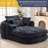 Cloudlike Chenille Chaise – Compression-Molded Foam Lounge-655036094