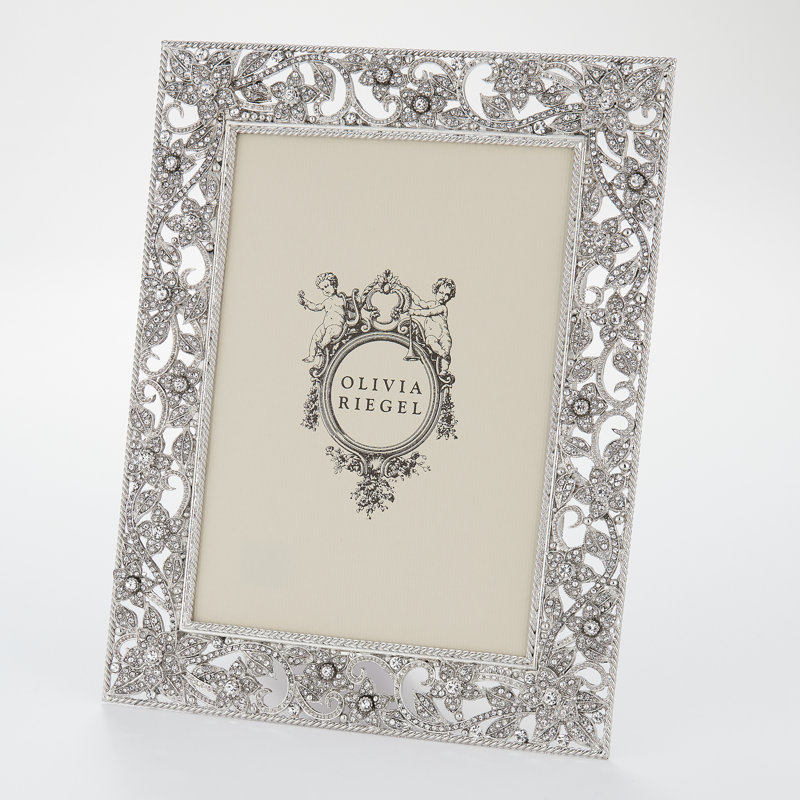 Flora Metal Picture Frame, 8" x 10", Silver