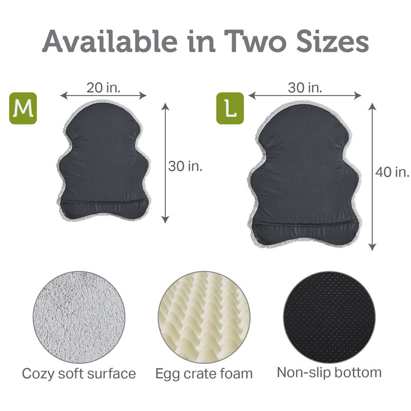 Tapis orthopédique pour chien Nala Puprug, Moyen (l 20 po x P 30 po x H 3 po)