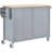 Durable Kitchen Island Cart with Solid Wood Top, Locking Wheels, and Ample Storage for Modern Kitchens