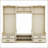 4-in-1 Detachable Hall Tree with Storage and 7 Hooks, Multiple Functions Hallway Coat Rack with Storage Drawers and Cabinet, Antique Beige Shoe Bench for Entryway Hallway