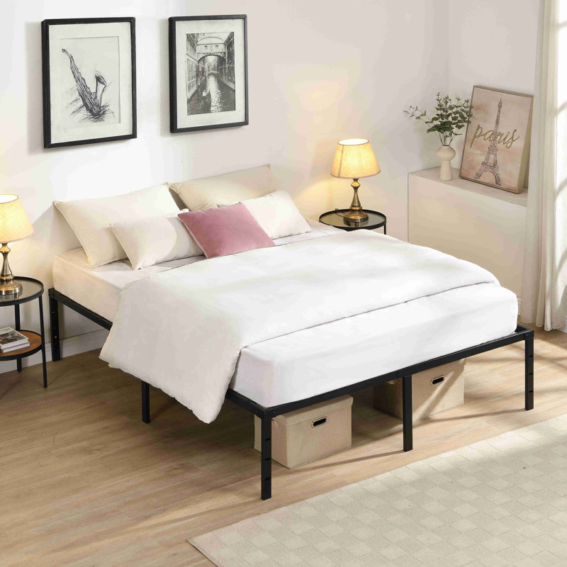 Bed Frame , Heavy Duty Metal Bed Frame , Quick & Easy Assembly, No Noise