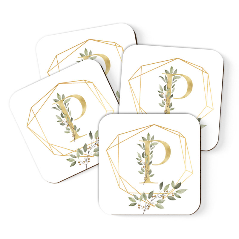 Sous-verres Café à monogramme, P