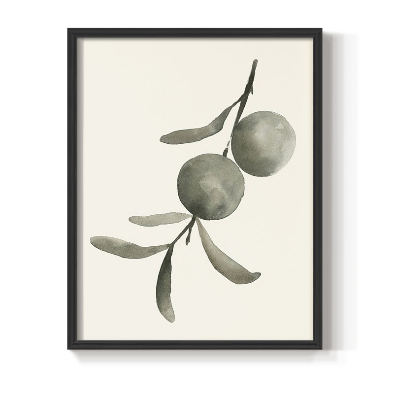 Twilight Oranges IV Framed Print - Solid Wood, Black, 28" H x 22" W