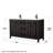 Daria 60'' Double Bathroom Vanity with Carrara Marble Top-97964205-97964199-97964201