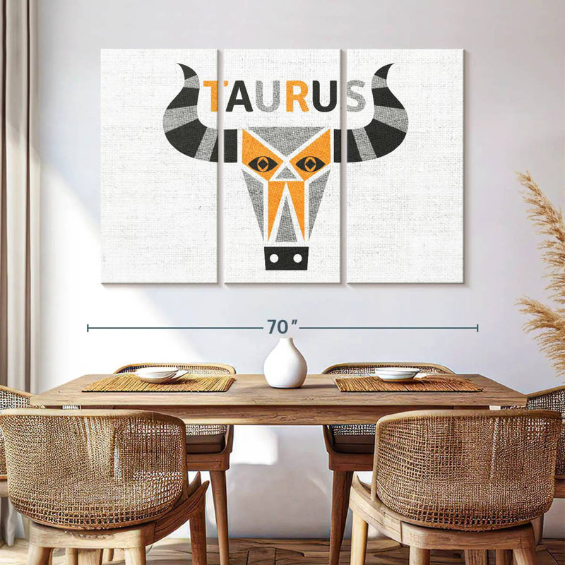Adella Taurus, 42" H x 65" W