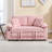 Compression Sofas, 58 Inch Chenille Extendable Modern Loveseat For Home